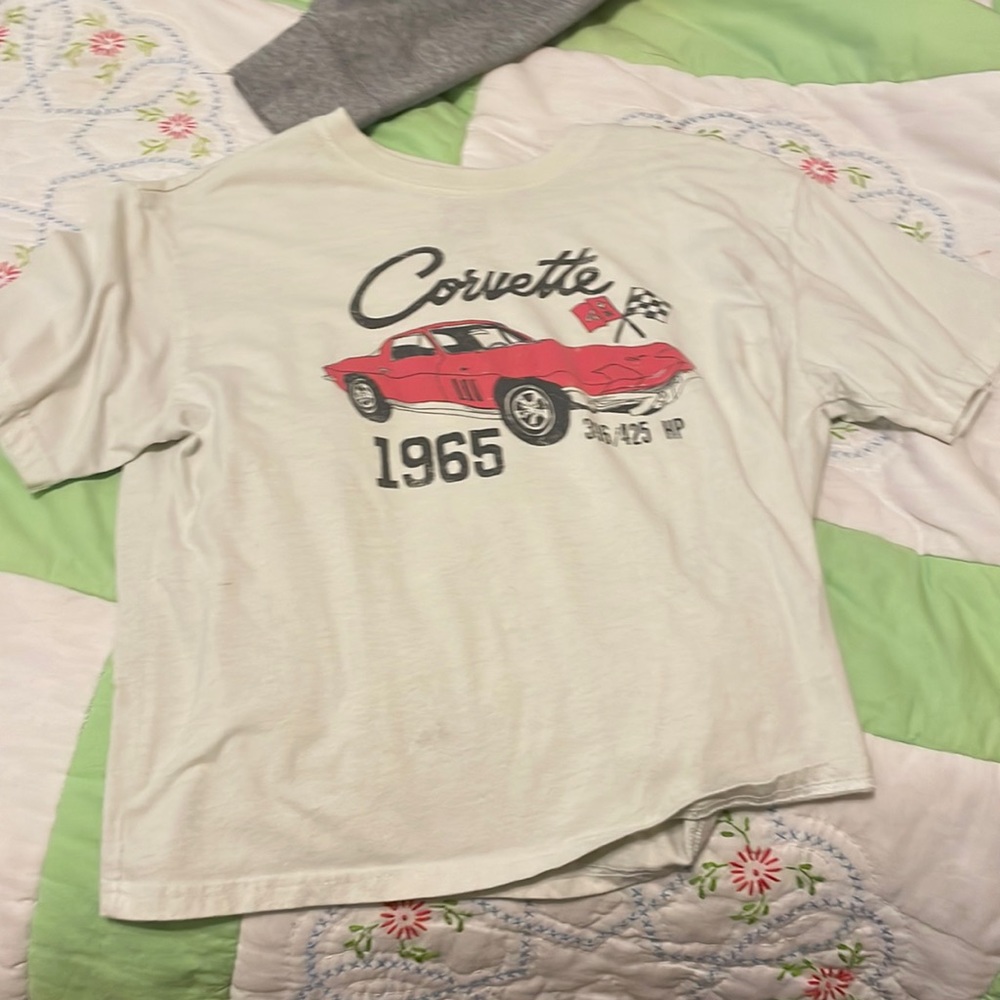 Corvette kids crop top